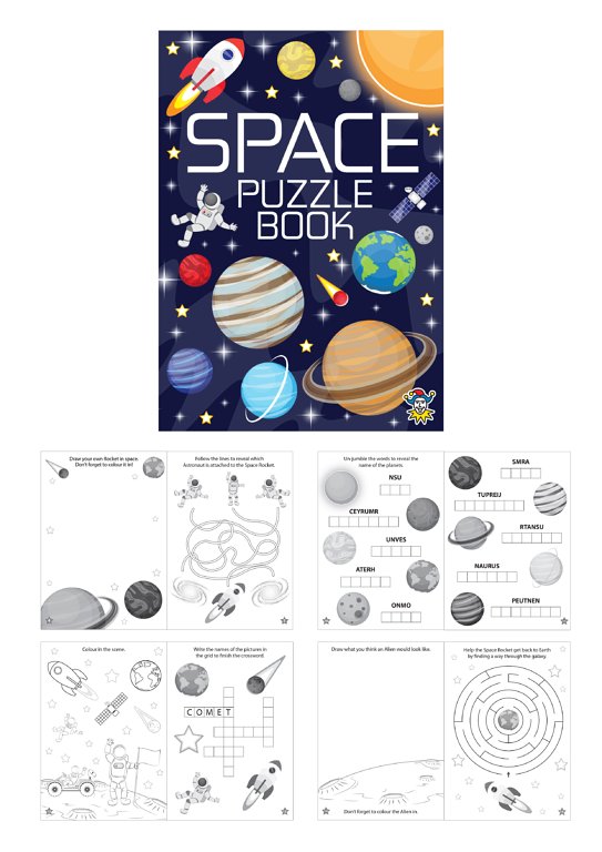6 Space Puzzle Books
