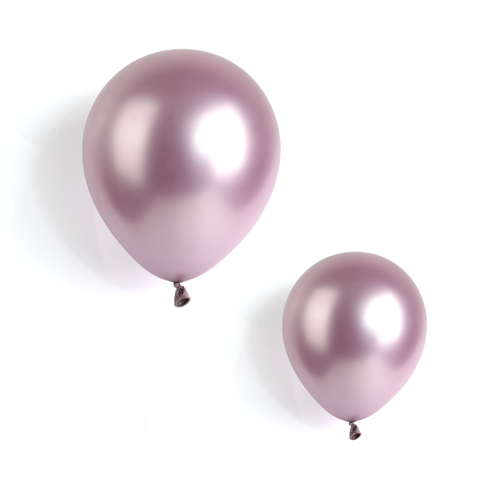 50 Metallic Pink 7" Latex Balloons