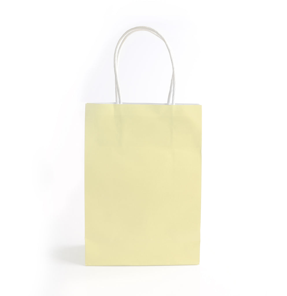 6 Ivory Paper Party Bags
