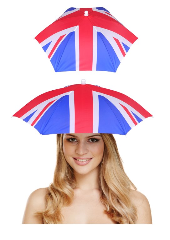 Union Jack Umbrella Hat