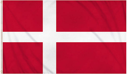 Large Denmark 5ft x 3ft Flag
