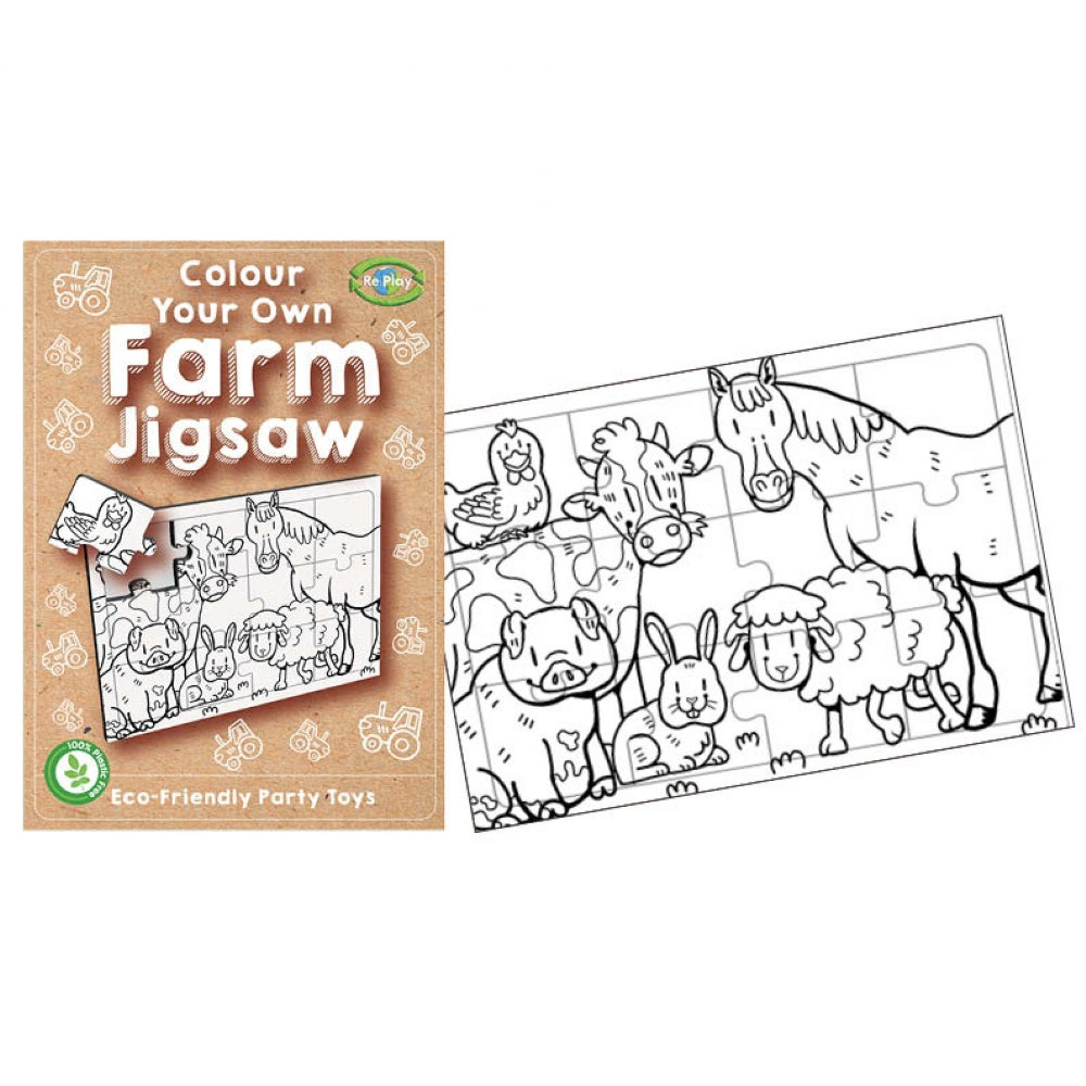 Re:Play Mini Farm Colour Your Own Jigsaw Puzzle
