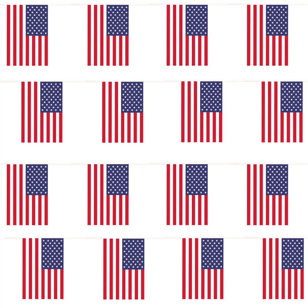 USA American Flag Bunting