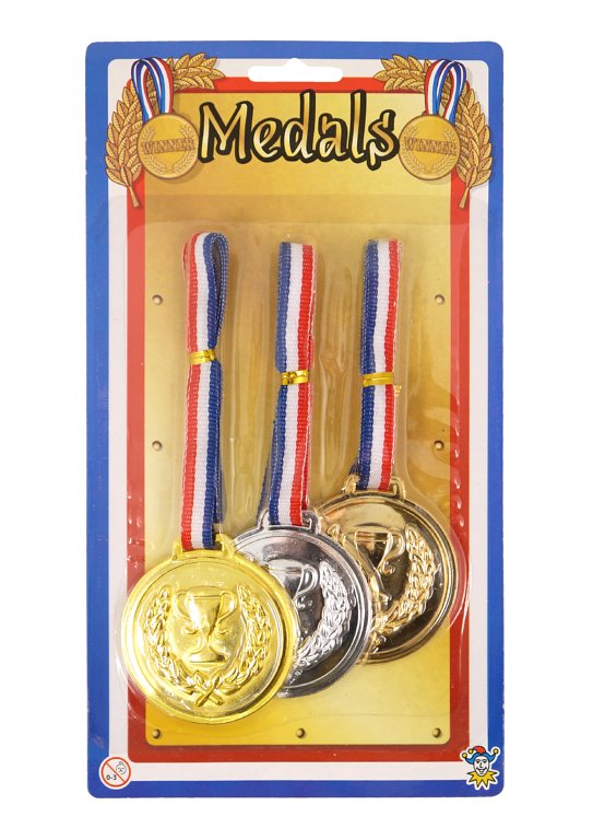 3 Winners Medals