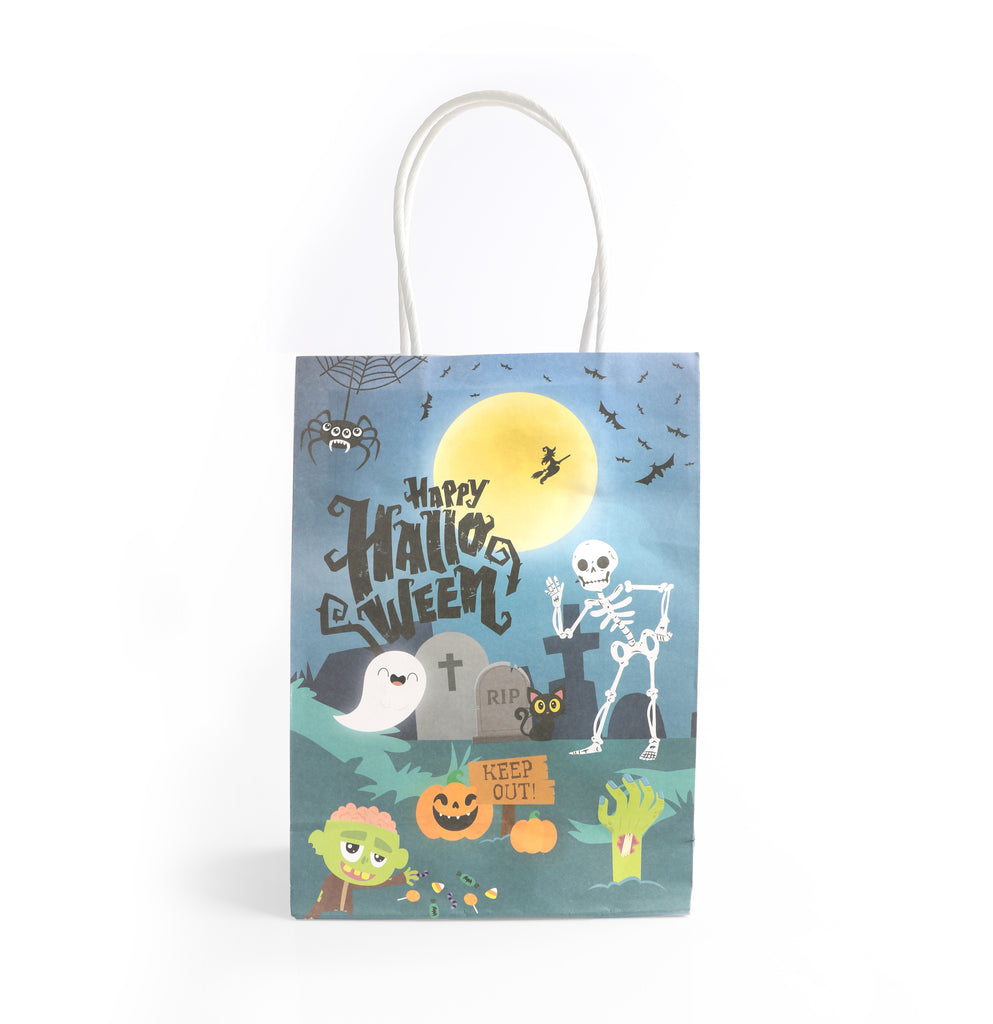 6 Halloween Paper Party Bags
