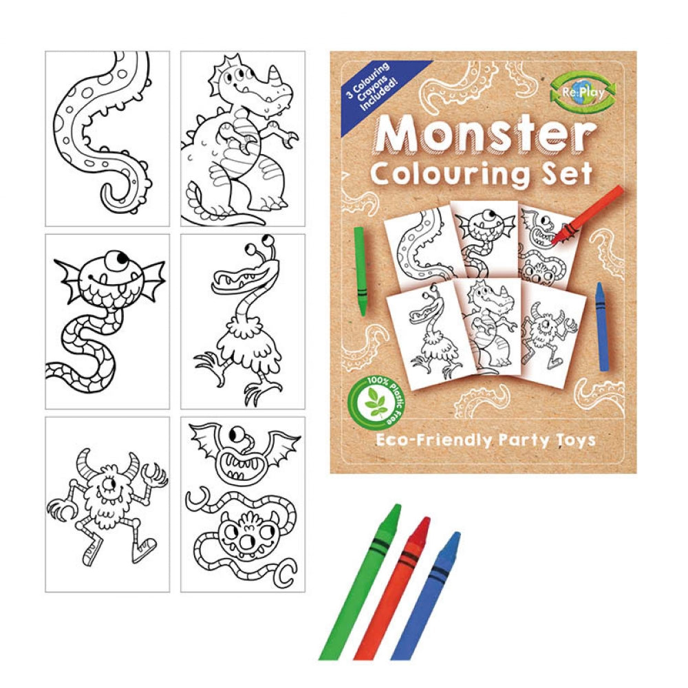 Re:Play Monster A6 Colouring Set