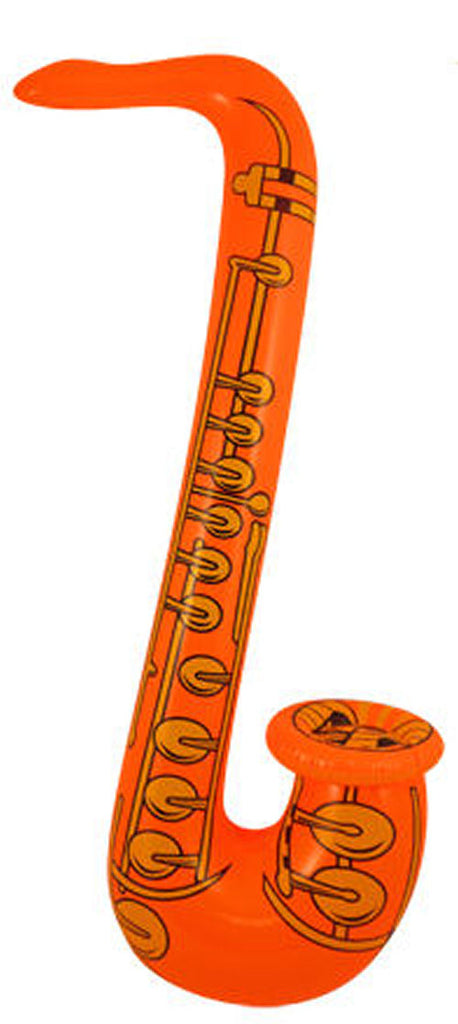 Inflatable Orange Saxophone