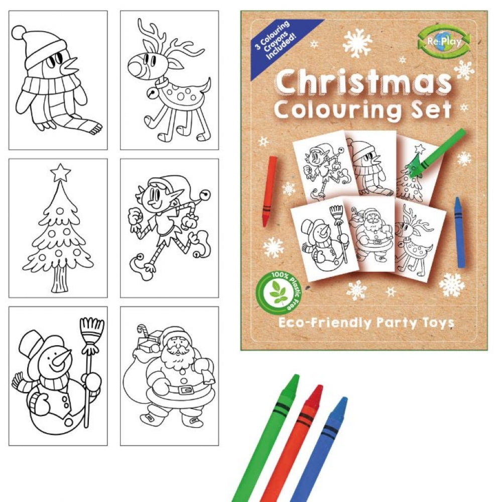 Re:Play Christmas A6 Colouring Set