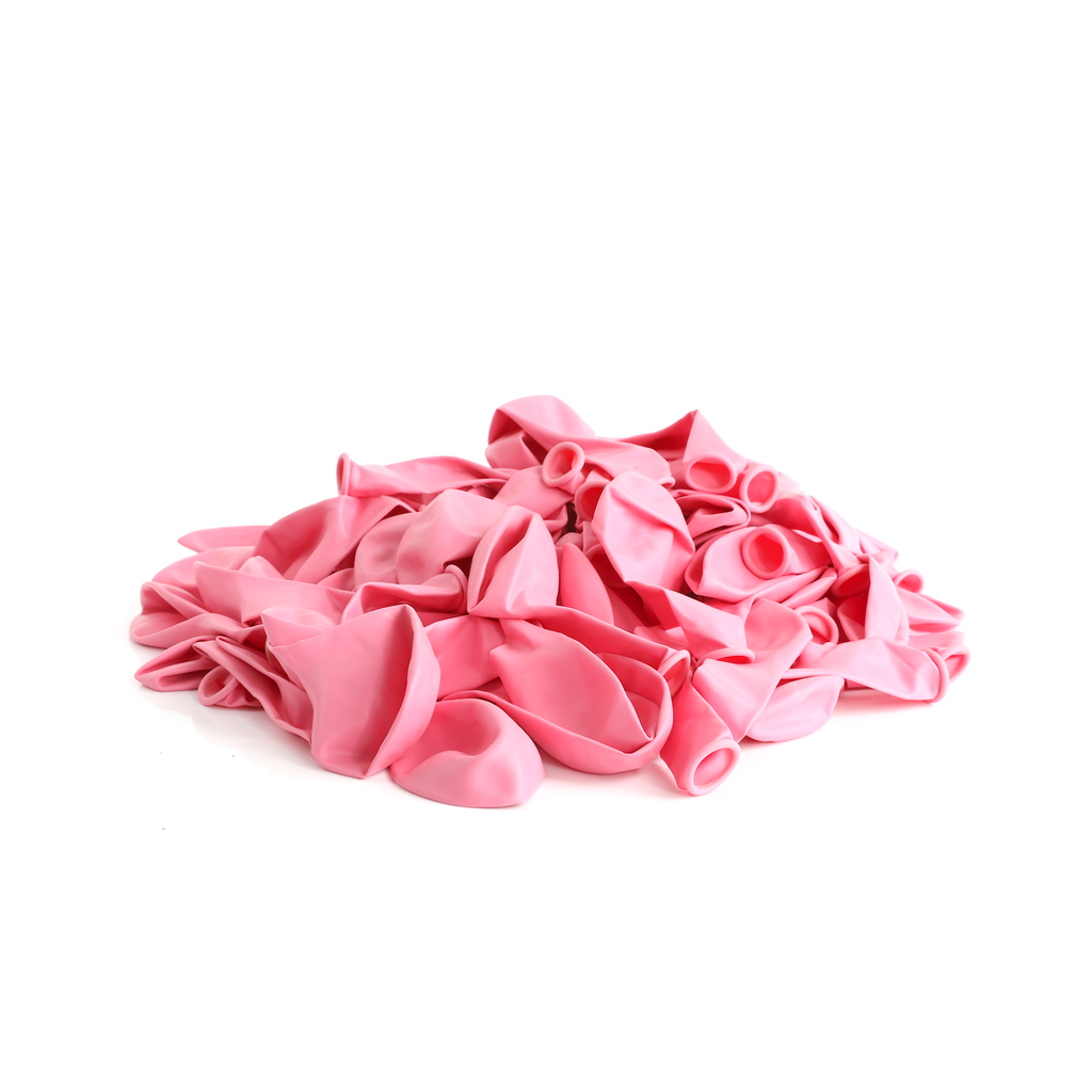 100 Pearlised Baby Pink 7" Latex Balloons