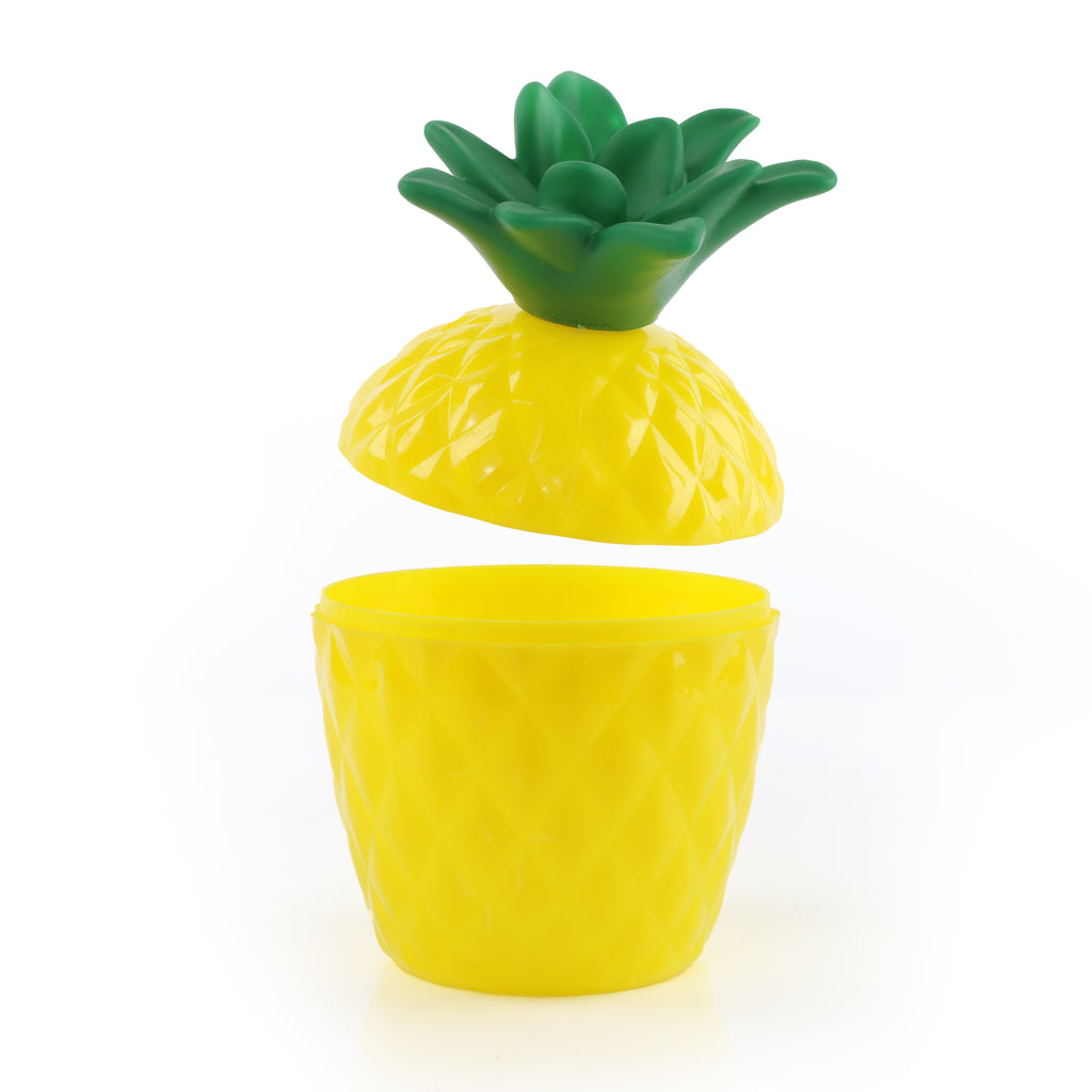 Plastic Pineapple Cup & Paper Straw