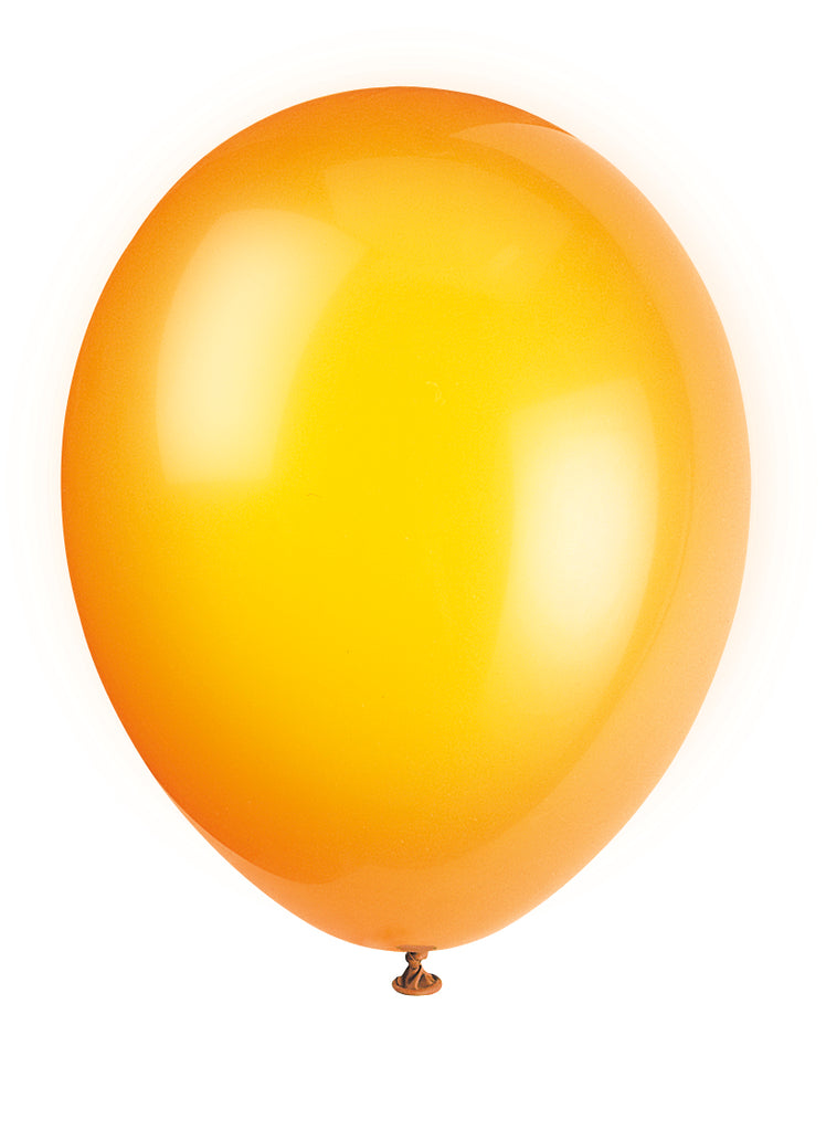 10 Citrus Orange 12" Latex Balloons