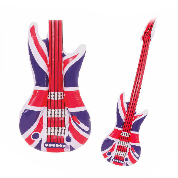 Inflatable Union Jack Guitar